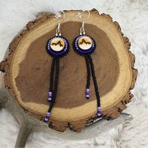 Beaded Mountain Earrings